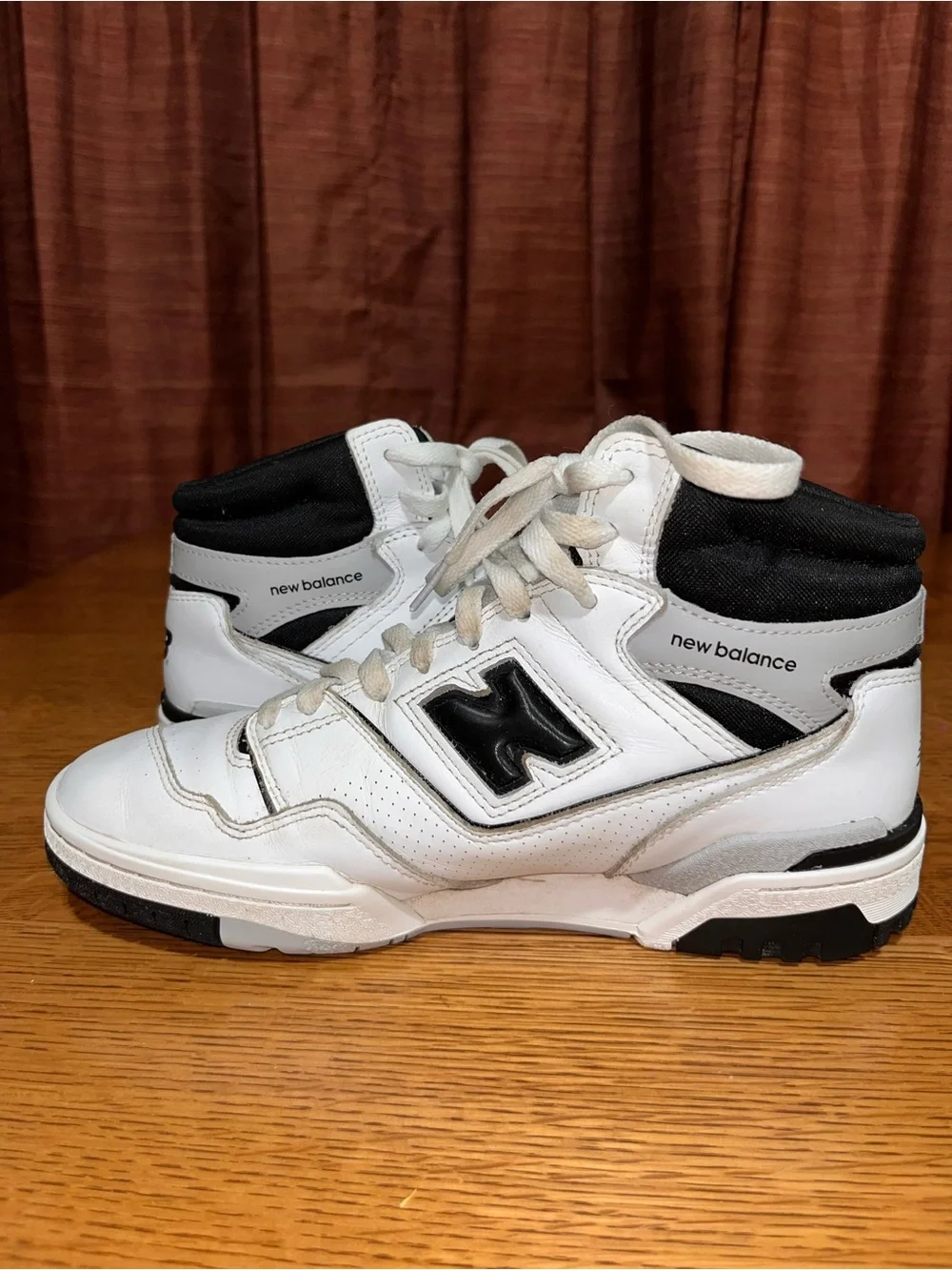 New Balance 650 White Black Men’s Size 8 Width D BB650RCE High Top Sneakers